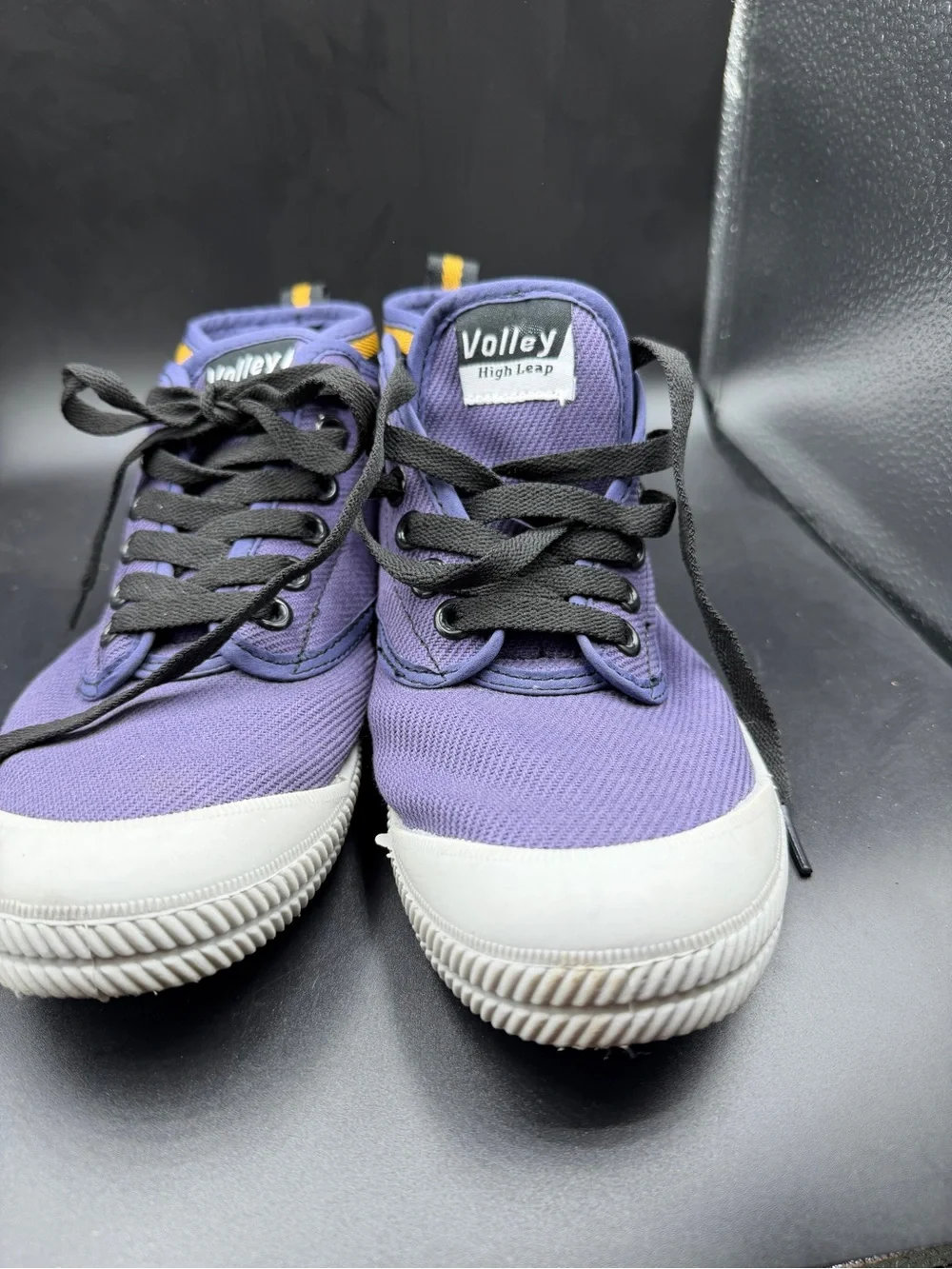 Valley Purple High-Top Canvas Sneakers